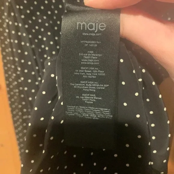 MAJE dress Rayametta polka dot dress